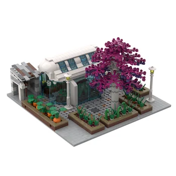  MOC-35671 Modüler Şehir Bahçe Sokak Görünümü Yapı Modeli Yapı Blok Oyuncaklar Çocuklar için noel Hediyesi