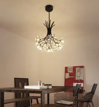  Modern armatür suspendu deco maison kristal Ev Dekorasyon E27 aydınlatma armatürü restoran oturma odası parlaklık pendente