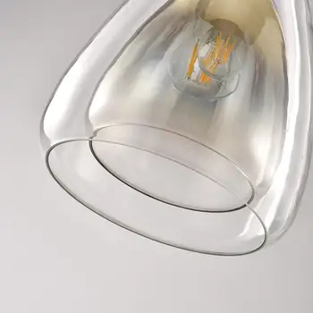  Modern cam küre kolye ışık yuvarlak kolye lamba armatür yemek oturma odası mutfak asılı lamba aydınlatma armatürleri