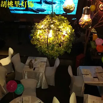  Modern Kişilik Bitkiler kolye ışık Müzik Bar Pub Bitki Cafe Balkon Dekoratif Lamba armatür