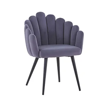  Modern Yeni Tasarım mobilya modern kumaş Yemek Sandalyeleri metal bacaklar salon sandalye accent sandalyeler