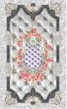  Modern Zemin boyama Avrupa mermer yazım bir çiçek boyama kendinden yapışkanlı PVC Duvar Kağıdı