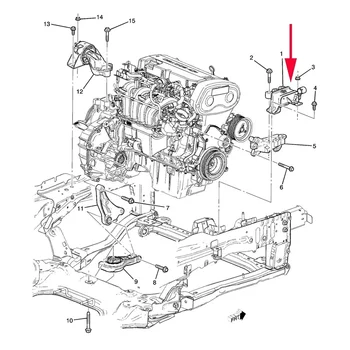  Motor motor montajı Destek Şok Braketi ıçin Chevrolet Sonic Trax Aveo 2012 Up 95133816 95161259 95970474