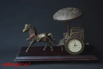  Nadir Eski Qing Hanedanı kraliyet PİRİNÇ saat mekanik Pocket watch, çalışabilir, işareti ile, taşıma, ücretsiz kargo