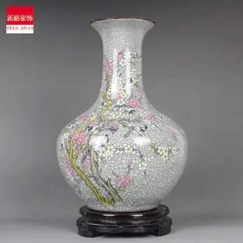  Nakliye seckill Jingdezhen seramik xishangmeishao antika vazo porselen fırın crackle sır dekorasyon