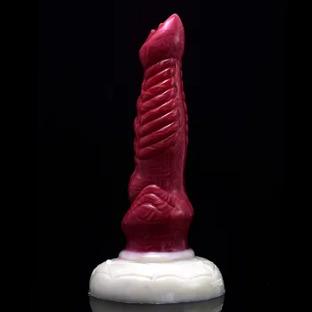  NNSX Ejderha Yapay Penis Kan Garip Şekil Düzensiz Glitter Silikon Insert Vajina Anal Plug Vantuz Mastürbasyon Seks Oyuncakları