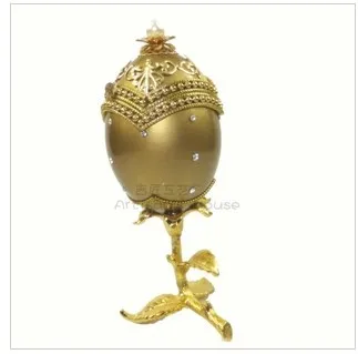  Noel hediyesi için altın yumurta Avrupa kraliyet mücevher kutusu. Qixi Festivali kız arkadaşı yaratıcı hediyeler