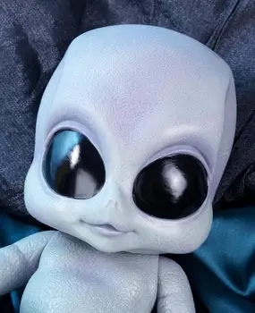  NPK BEBEK 14 inç gerçekçi Alien bebek reborn bebek tam vinil silikon bebek oyuncak bebekler Yaratıcı hediye