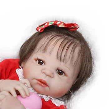  NPK bebek kız reborn tam silikon reborn bebek oyuncak bebekler noel hediye 23 