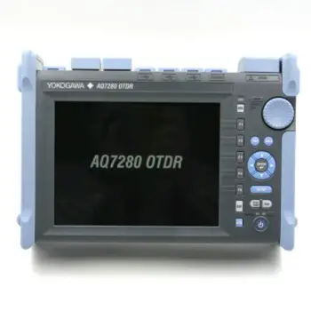  Orijinal Japonya AQ7282A OTDR Dokunmatik Ekran Çoklu dil Optik Zaman Alan Reflektometre 1310 / 1550nm 38 / 36dB FC / UPC Adaptörü