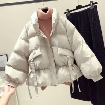  Pamuk dolgulu giysiler ıns kısa pamuk kapitone ceket kış giysileri 2021 yeni Kore gevşek öğrenci ceket kış sıcak pamuk