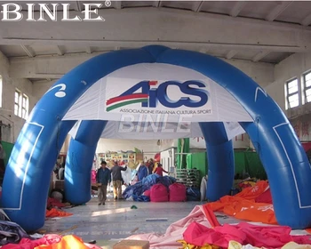  Promosyon özelleştirilmiş logo baskı 6 m şişme örümcek kemer çadır reklam için şişme sergi standları