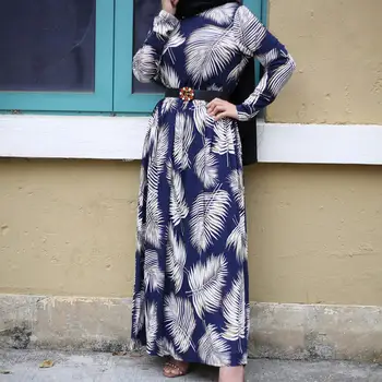  Ramazan Elbise Kaftan Abaya Femme Arapça İslam Müslüman Maxi Elbise Kaftan Marocain Başörtüsü Elbiseler Robe Musulmane Longue