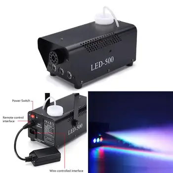  Sahne aydınlatma kablosuz Disko renkli duman makinesi Mini LED Uzaktan sisleyici Ejektör DJ Noel partisi sahne ışık sis makinesi