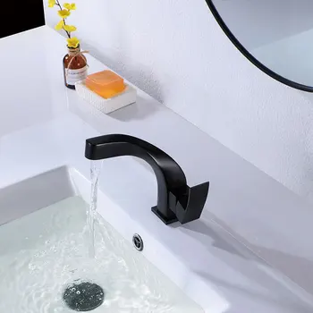  Sanatsal Pirinç banyo lavabo musluğu En Kaliteli Tek delik batarya musluk Soğuk sıcak su bakır moda banyo lavabo musluğu