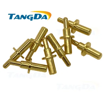  Tangda pogo pin konnektör 4 * 10mm probe bağlayıcı bahar pin akım Testi pin 2A (özelleştirilebilir ) DIY 120gf Bir