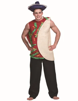  Tatil parti sahne gösterisi Cadılar Bayramı cosplay burrito TACO kostüm
