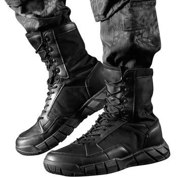  TB Ultra Hafif 2019 Erkekler Çöl Taktik askeri Botlar Erkek İş güvenliği ayakkabıları Ordu Çizme Zapatos savaş botları Motosiklet Sneakers