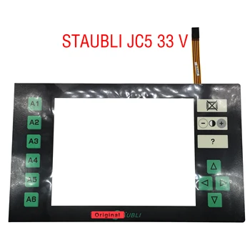  Tela De Toque De Vidro Do Painel De Digitador Para STAUBLI JC5 33 V Com Abertura Frontal Overlay (Película Protetora)