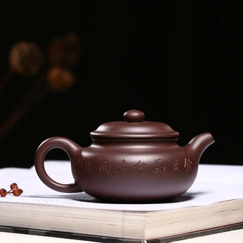  Tüm otantik yixing tavsiye saf manuel demlik çay seti eskilerin eski mor kil büyük kapasiteli suits