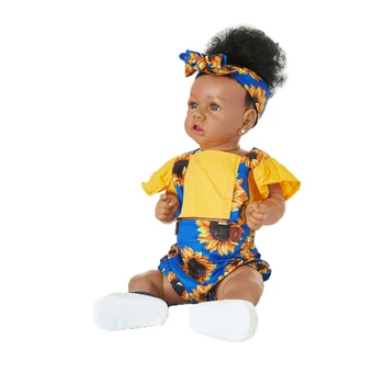  UCanaan Gerçek Reborn Baby Doll 22 Inç Gerçekçi Yenidoğan Bebe Bebekler Silikon Vinil Bez Vücut Çocuk Oyuncakları Hobiler