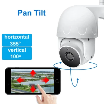  Wifi IP Kamera 1080 P 2MP Pan Tilt Dönebilen AI İnsan Tanıma Otomatik Takip İki Yönlü Ses H. 265 Kablosuz Güvenlik güvenlik kamerası