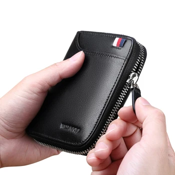  WILLIAMPOLO Lüks Marka Yüksekliği Hakiki Deri Erkek Cüzdan Iş rahat erkek cüzdan tam Zip Sikke Cep Çanta Erkek Kart Çantalar