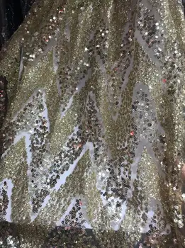  Yapıştırılmış glitter ile seksi elbise Nijeryalı Dantel Kumaş ZH-63426 için moda afrika Dantel Kumaş