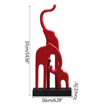  Yaratıcı Ahşap Hayvan Süsler Şanslı Filler Üç Minyatür Modeli Ev Dekorasyon Aksesuarları Düğün El Sanatları Masa Dekorları