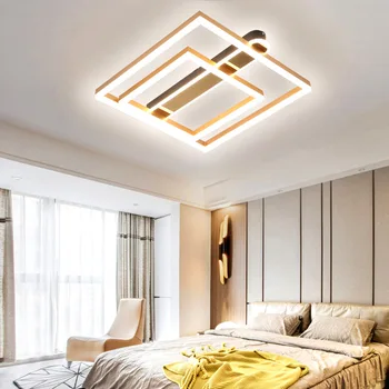  Yeni LED tavan yatak odası için lamba Modern oturma odası tavan avize koridor lamba kare yuvarlak LED lamba Villa otel ışıkları