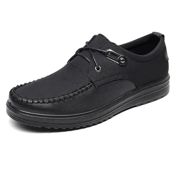  Yeni Marka Boyutu Lüks Erkekler rahat ayakkabılar Moda Deri Ayakkabı Erkekler için Bahar Sonbahar Erkek düz ayakkabı Sürüş Sneakers 88