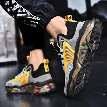  Yeni Moda Klasik Erkek Sneakers yaz Nefes koşu ayakkabıları Erkekler için Graffiti Taban spor ayakkabılar Açık Yürüyüş koşu ayakkabıları