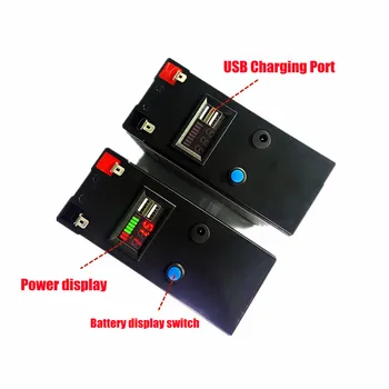  Yeni USB Güç Göstergesi 12 v 50ah 18650 Lityum Pil Paketi Güneş Enerjisi ve Elektrikli araç aküsü+12.6 v Şarj için Uygundur