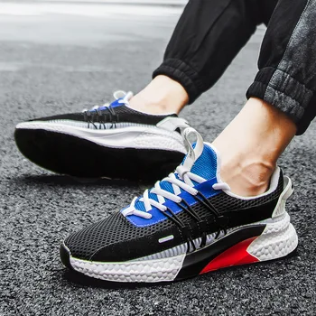  Yeni Yaz Nefes Rahat Spor Moda Erkekler koşu Ayakkabıları Hafif Açık Yürüyüş Tasarımcı Sneakers