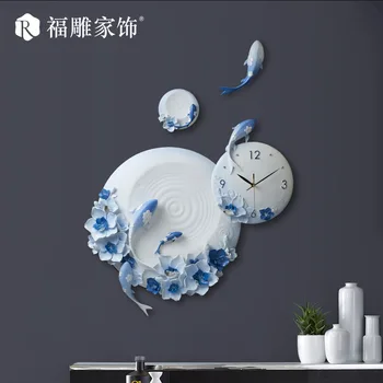  Yeni Çin tarzı moda duvar saati toptan yaratıcı oturma odası hassas modern tasarım