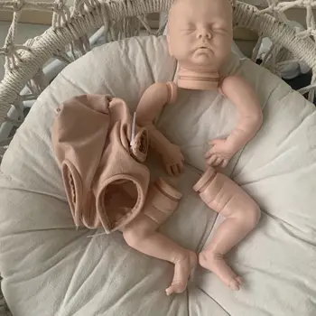  Yeniden doğmuş Kiti Yeniden Doğmuş Bebek Vinil Bebek Kiti 18 İnç Delilah Uyku Boyasız Bitmemiş Bebek Parçaları DIY Boş Yeniden Doğmuş Bebek Kiti