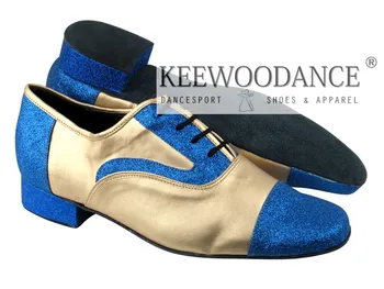  YENİ altın mavi Latin balo salonu dans ayakkabıları Kaliteli erkek satış salıncak tango ayakkabı parti ayakkabı düğün ayakkabı ÜCRETSİZ KARGO