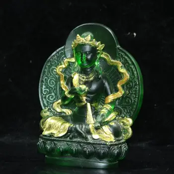  Çin'in el yapımı cam yaldızlı Buda süsler koleksiyonu