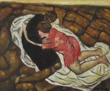  Ölüm ve Kızlık tarafından Egon Schiele Soyut Yağlıboya Tuval Duvar Dekor Portre Sanat Handpainted Yüksek Kalite