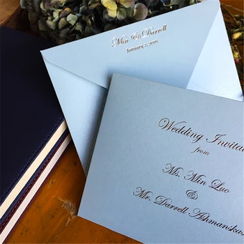  Özelleştirilmiş Zarf High-end Zarif Düğün iş Davetiyesi Zarf İnci Kağıt Zarf