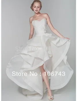  ücretsiz kargo 2016 yeni stil seller Seksi gelin kıyafeti Özel boyut yay katmanlı prenses fildişi beyaz sevgiliye gelinlik
