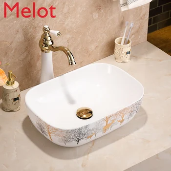  Üstü sayaç havzası Kare sanat havzası Amerikan kişilik havzası ev modern minimalist lavabo